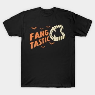 Fang Tastic Fangtastic Funny Halloween Vampire Fangs T-Shirt